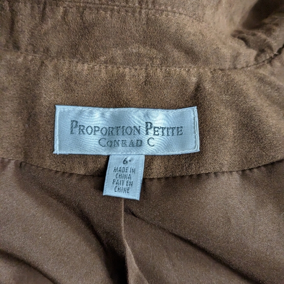 Proportion Petite Brown Designer Sweden Fabric Size 6 - Picture 12 of 12